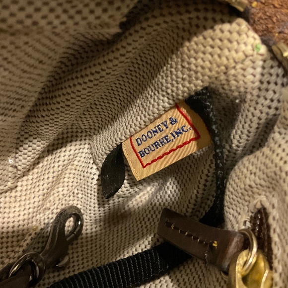 Dooney & Bourke Mini Shoulder Bag Yellow Pebble Leather - Picture 8 of 12